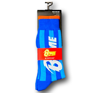3/$20 David Bowie Funny Novelty Crew Socks - NWT